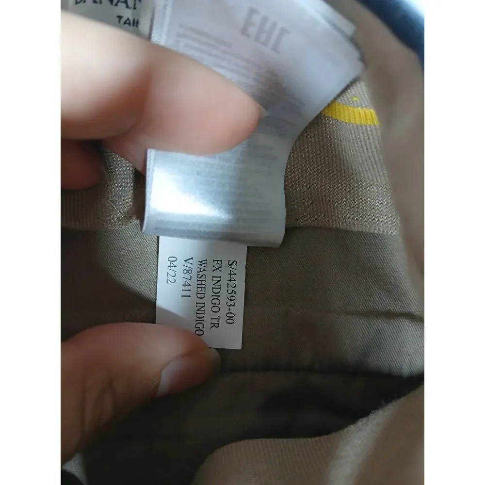 Banana Republic Pants Men's 32R  Blue Chino‎ Straight Leg Long Tailored Slim Fit